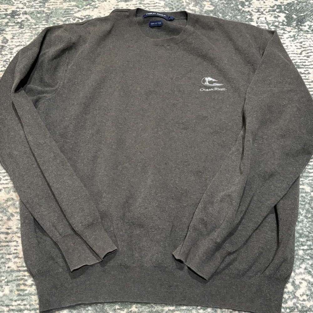 Vintage‎ Polo Golf Knit Sweater 2XL Ocean Forest